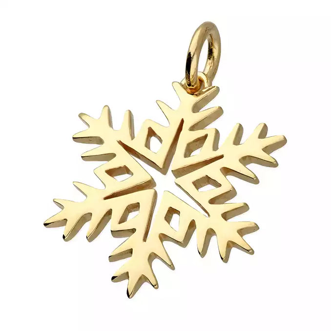 Snowflake Silver Gold-Plated Pendant H4427/Y