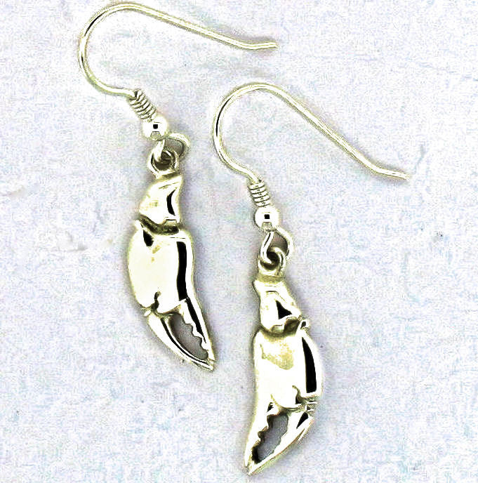 silver large crab claw drops